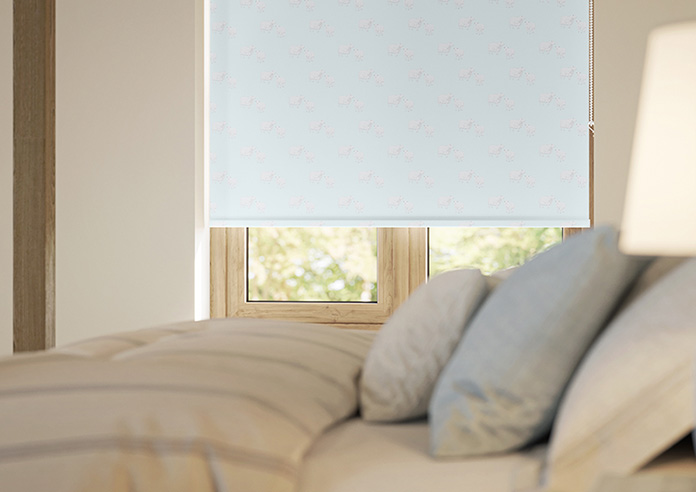 Little Lambs, Baby Blue - Twist&Fit Roller Blind - Image 5